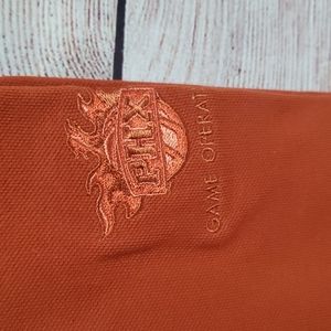 RARE Phoenix Suns Basketball Game Ops Embroidered Logo Polo Shirt Size Large